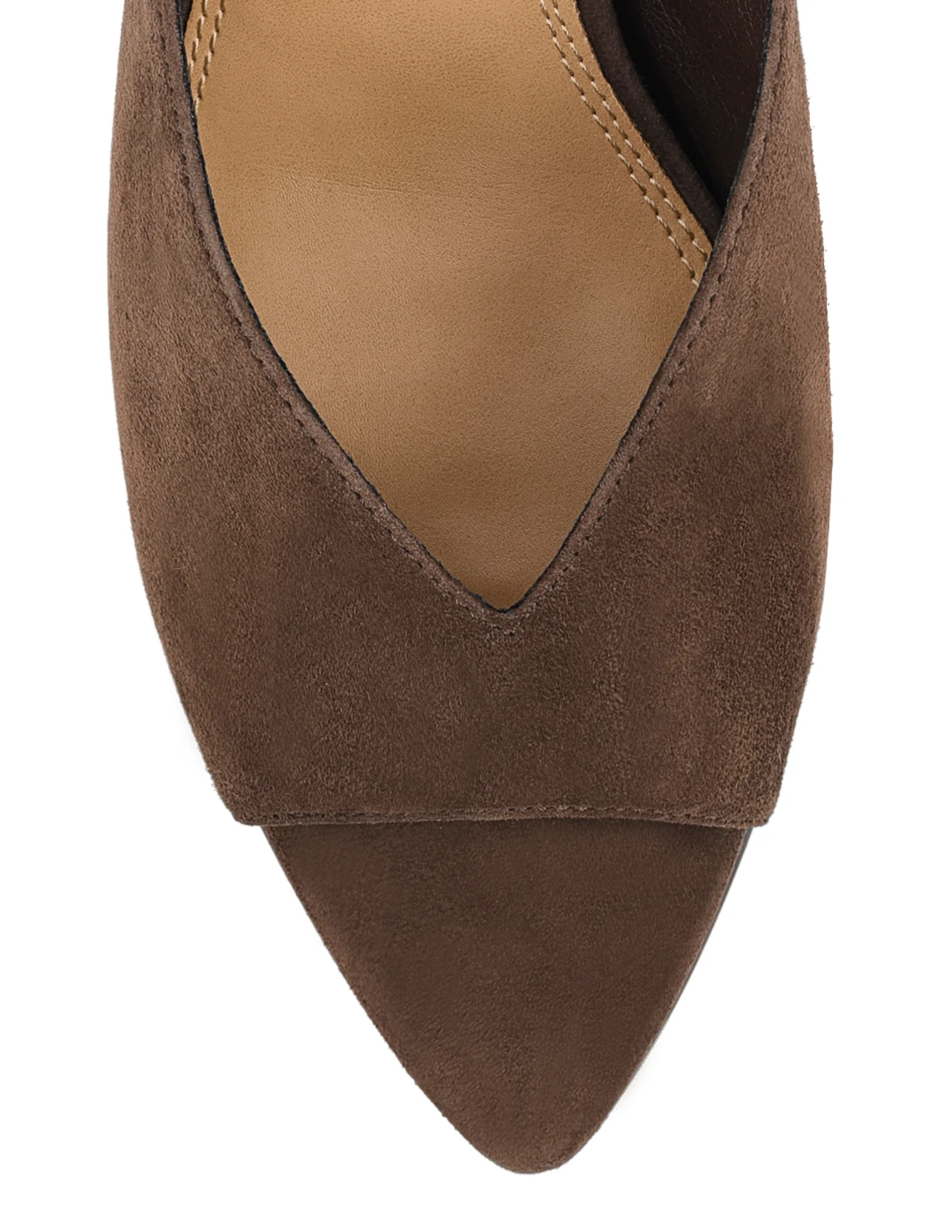 Mabel Point Toe Mules - Chocolate Brown Suede - Image 7