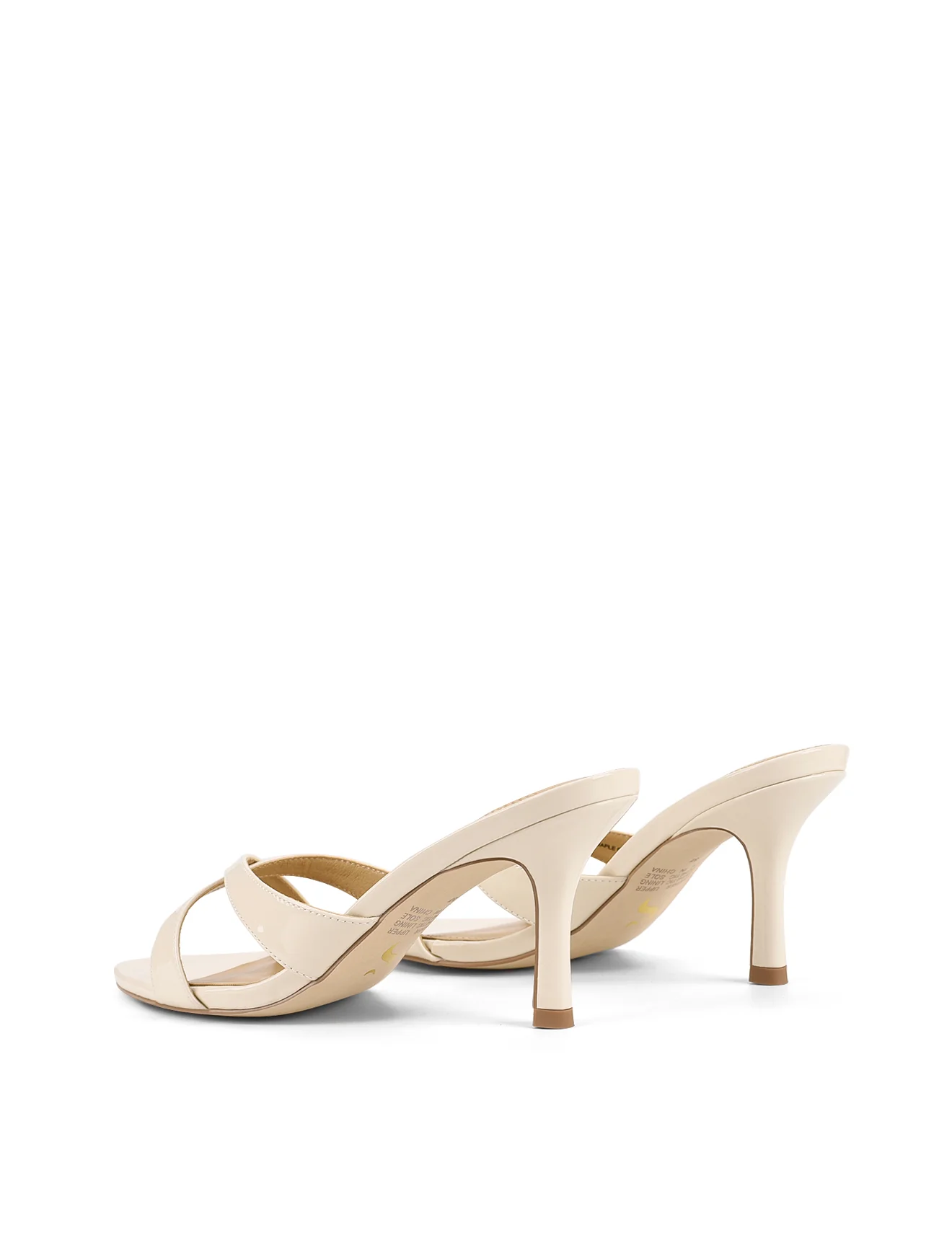 Maple Point Toe Mules - Cream White Patent Leather - Image 4