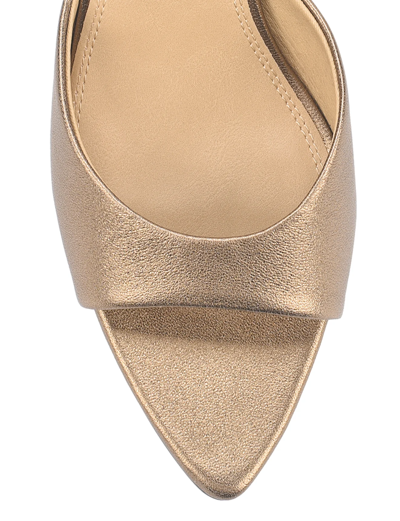 Margot Point Toe Mules - Bronze Metallic Leather - Image 4