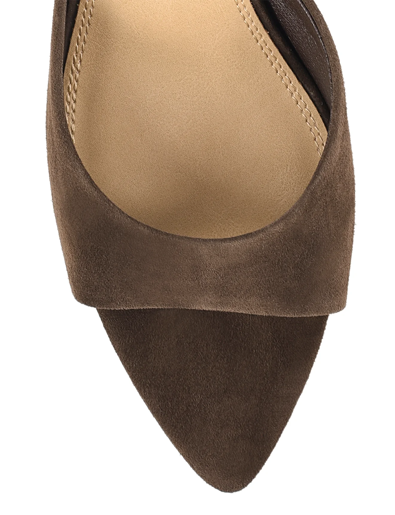 Margot Point Toe Mules - Chocolate Brown Suede - Image 5