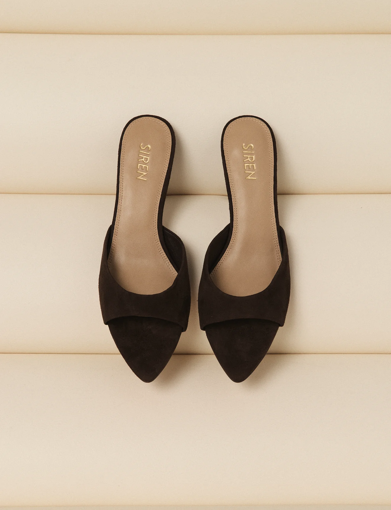 Margot Point Toe Mules - Chocolate Brown Suede - Image 7