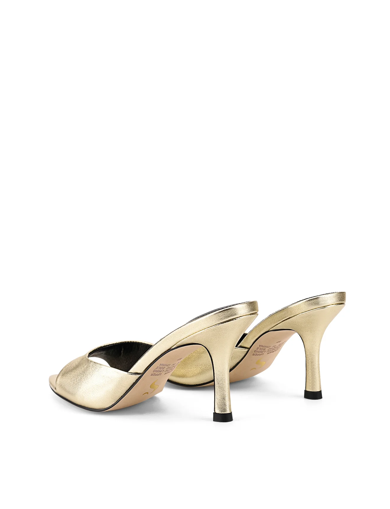 Margot Point Toe Mules - Gold Metallic Leather - Image 6