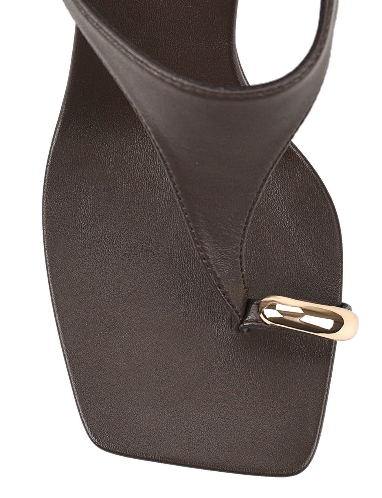 Melbourne Strappy Wedges - Chocolate Brown Leather - Image 7