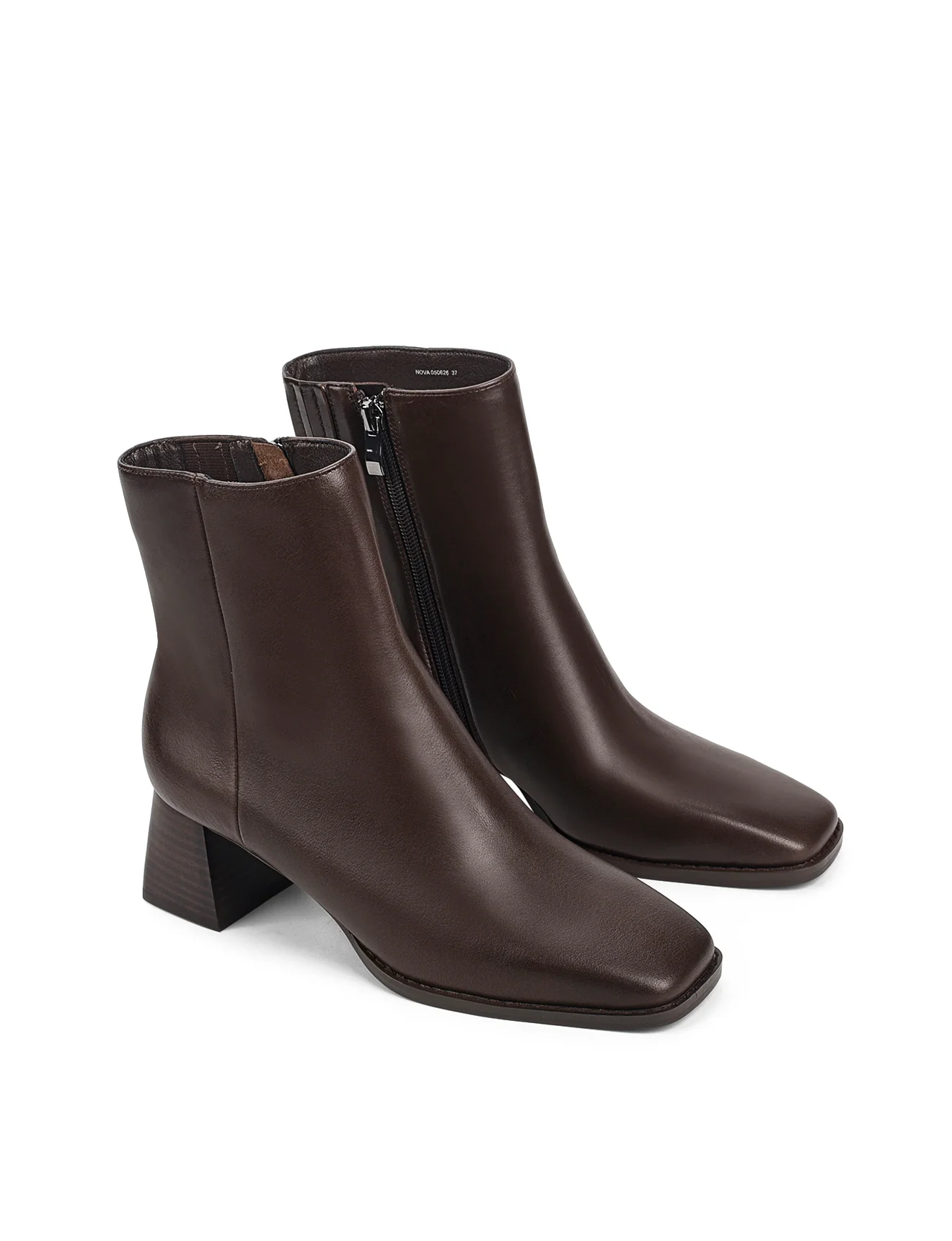 Nova Ankle Boots - Chocolate Brown Vintage Leather - Image 3