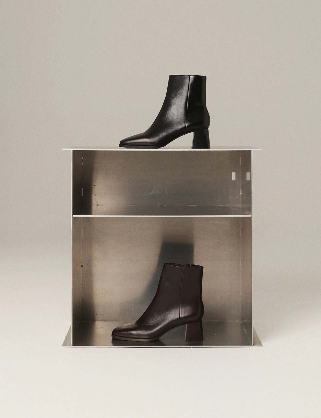 Nova Ankle Boots - Chocolate Brown Vintage Leather - Image 7