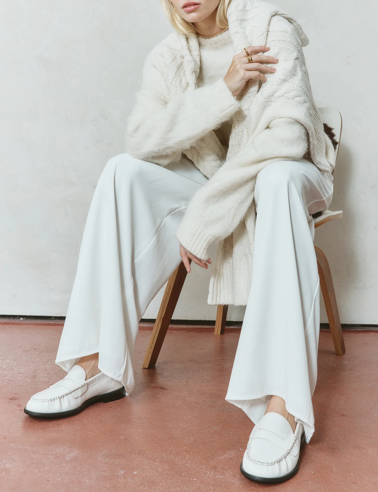 Paddy Loafers - Chalk White Leather - Image 6