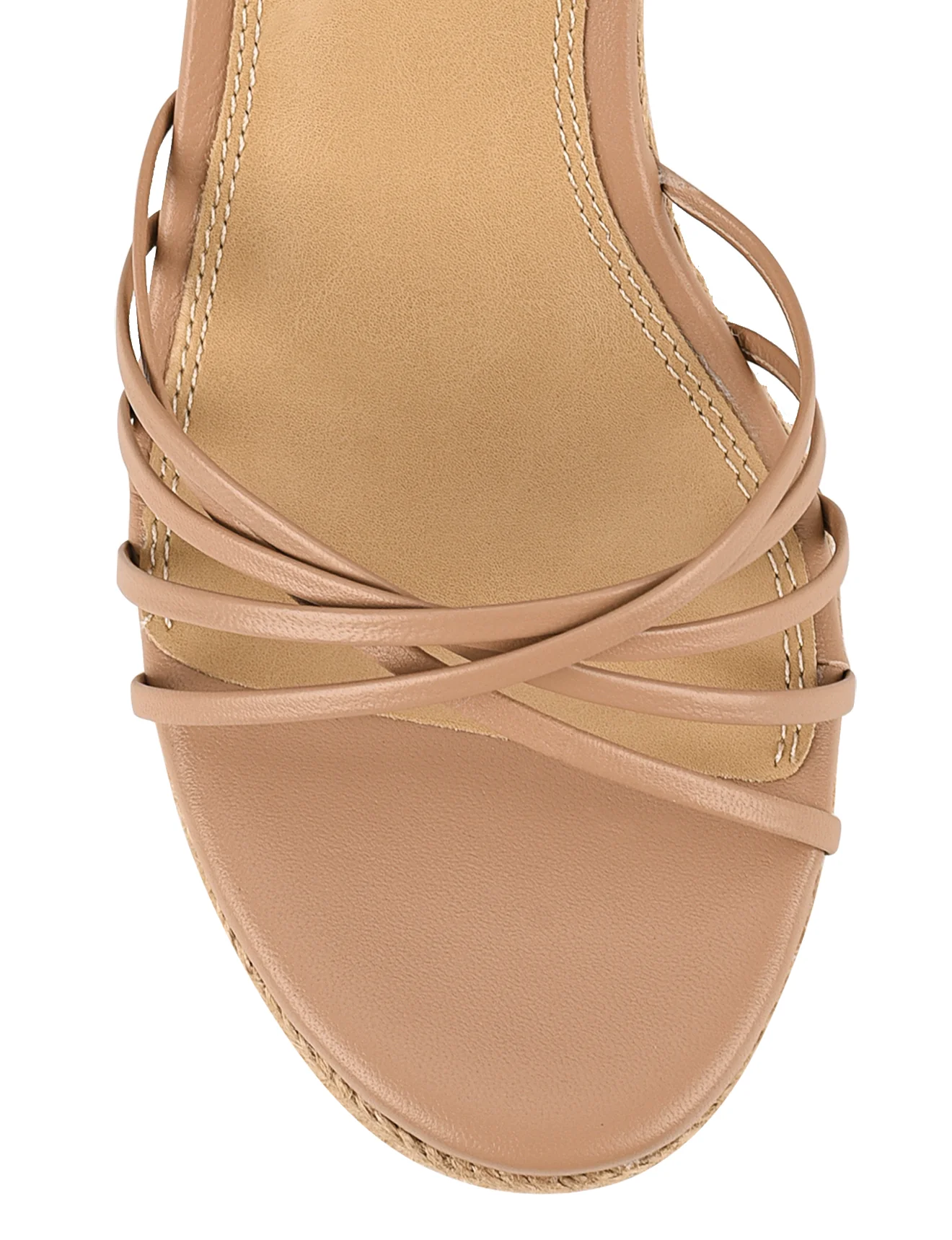 Reagan Rope Wedges - Almond Tan Leather - Image 4