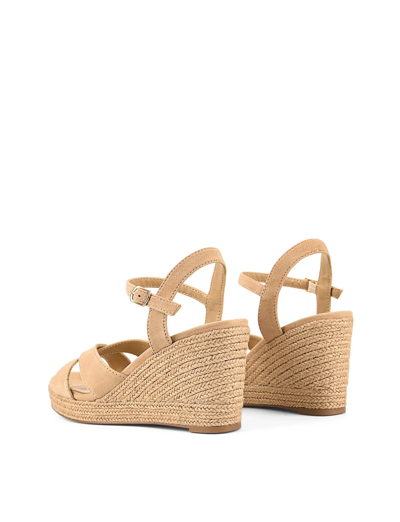 Remington Rope Wedges - Camel Tan Suede - Image 3