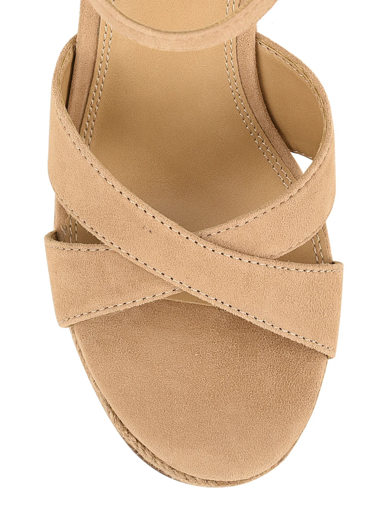 Remington Rope Wedges - Camel Tan Suede - Image 4