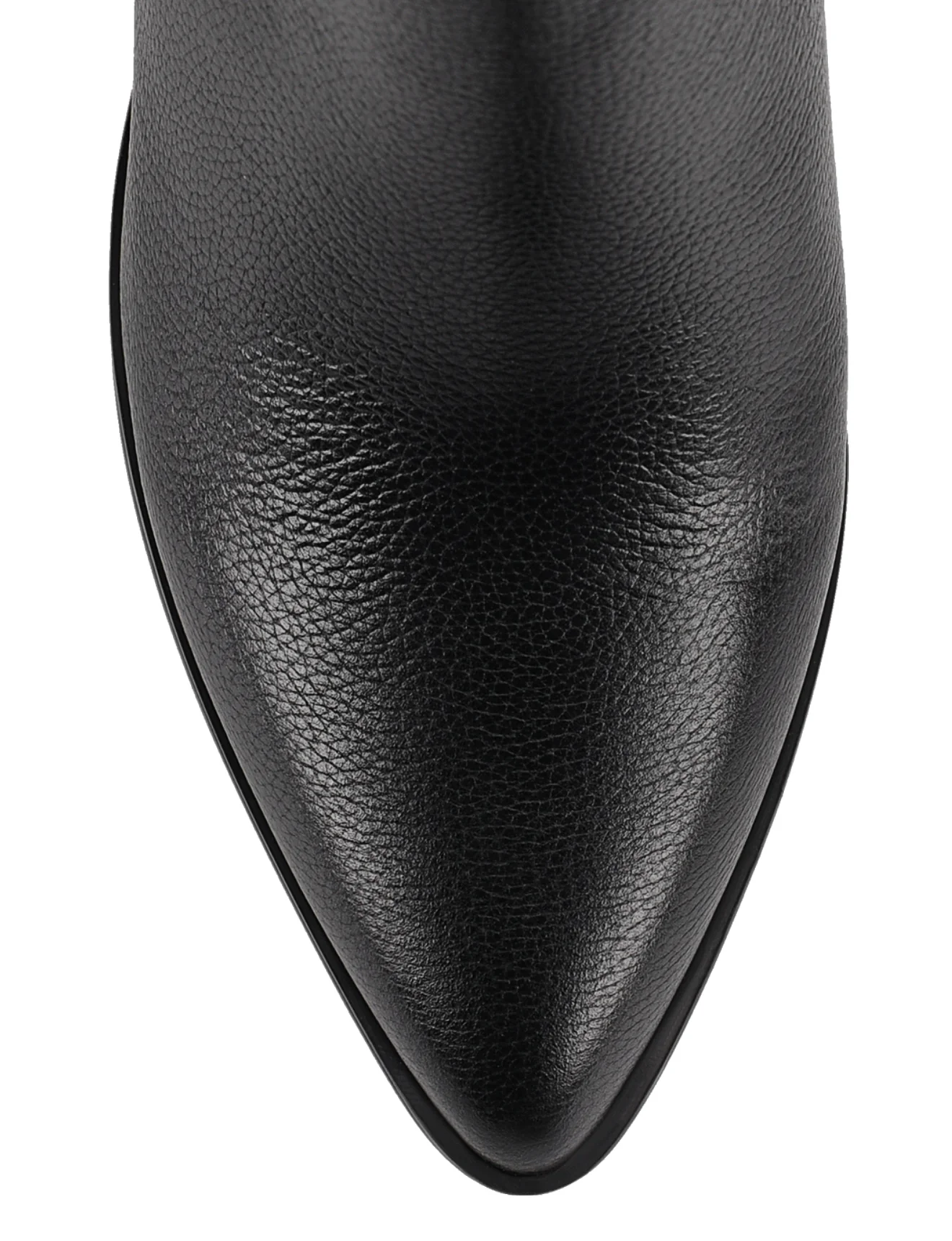 Ricci Ankle Boots - Black Pebble Leather - Image 4