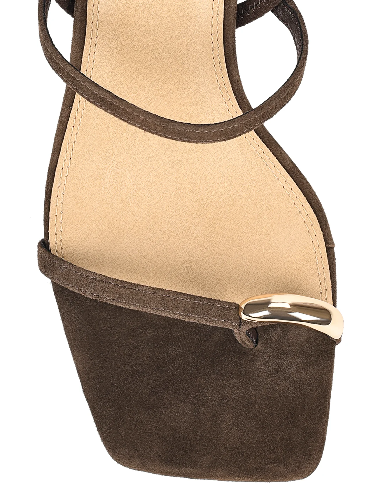 Savannah Strappy Heels - Chocolate Brown Suede - Image 5