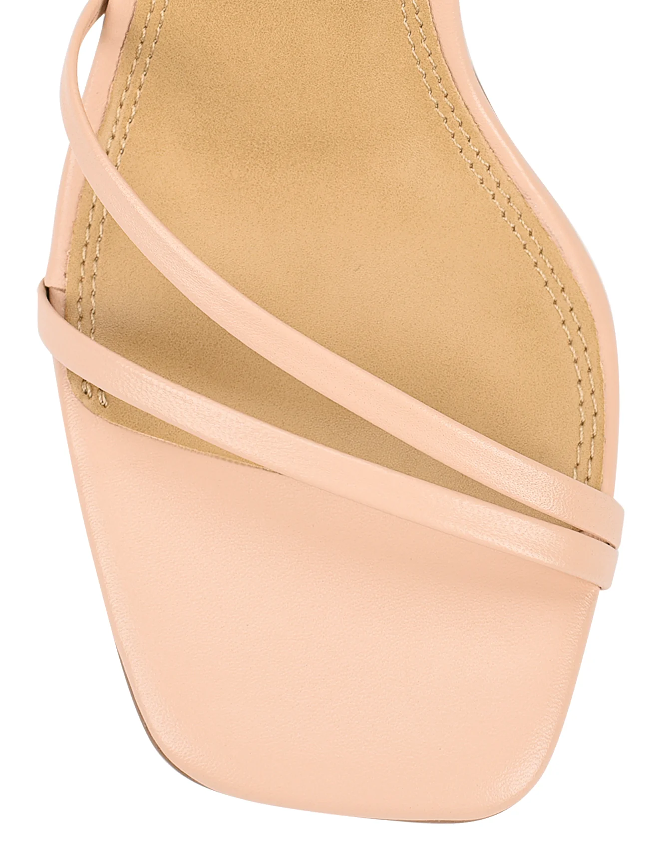 Sprinkle Strappy Heels - Nude Leather - Image 5