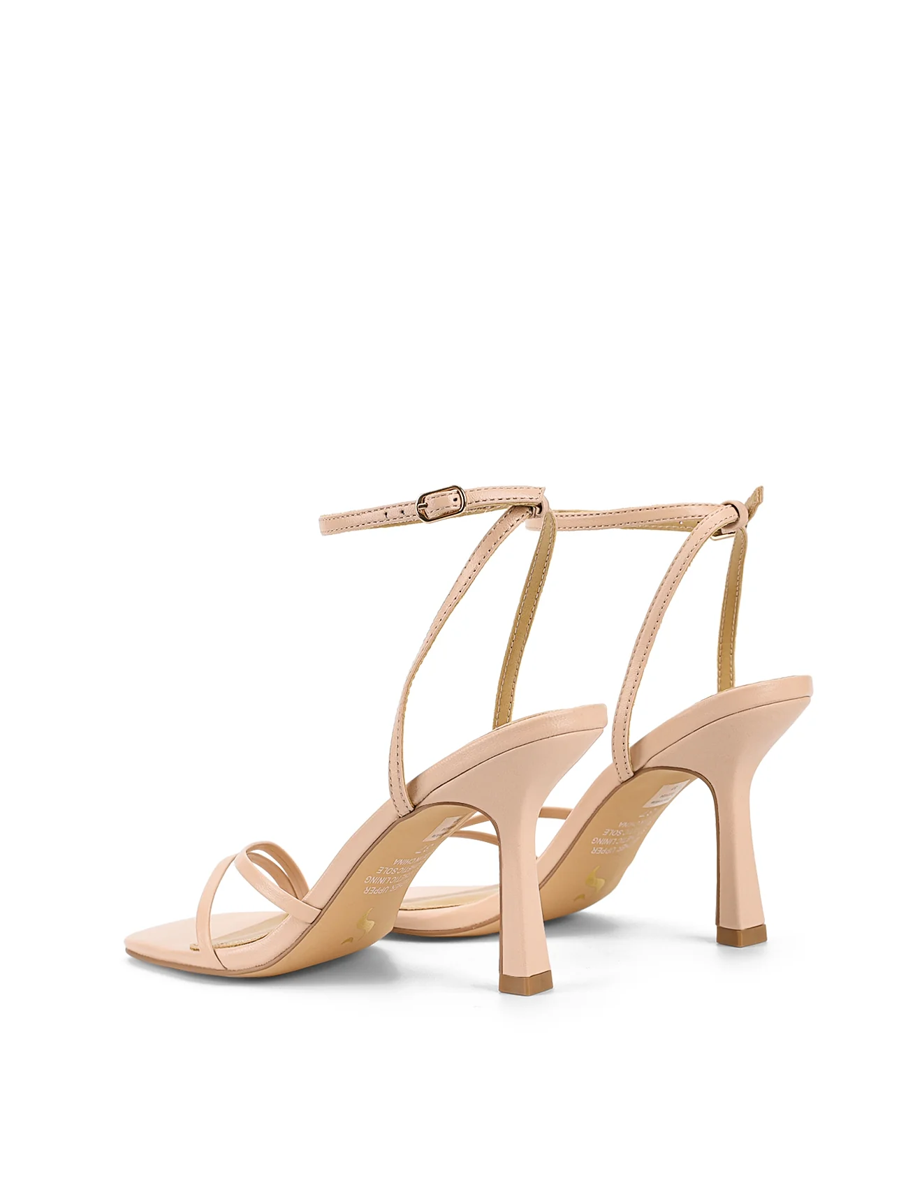 Sprinkle Strappy Heels - Nude Leather - Image 6