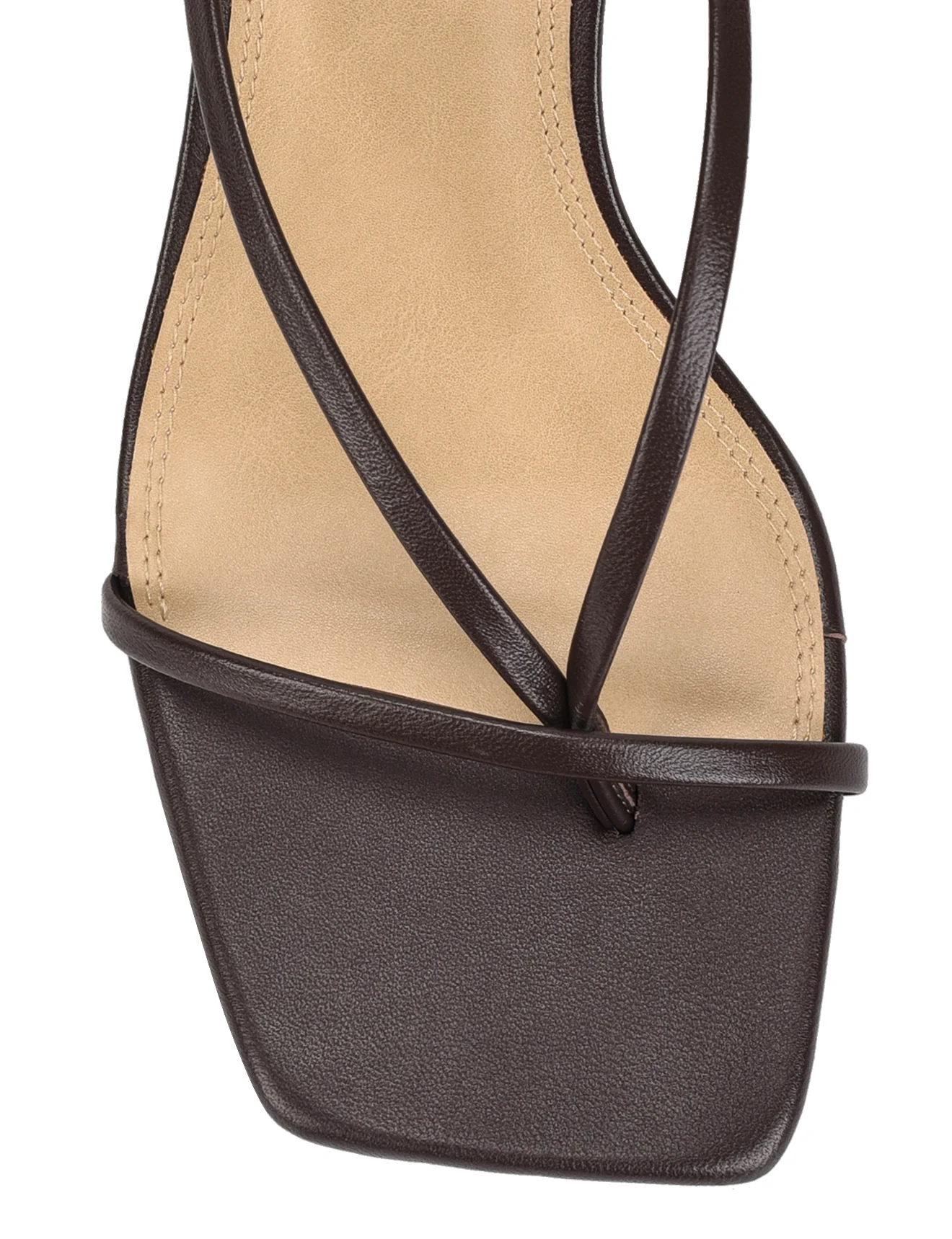 Sabrina Strappy Heels - Chocolate Brown Leather - Image 4