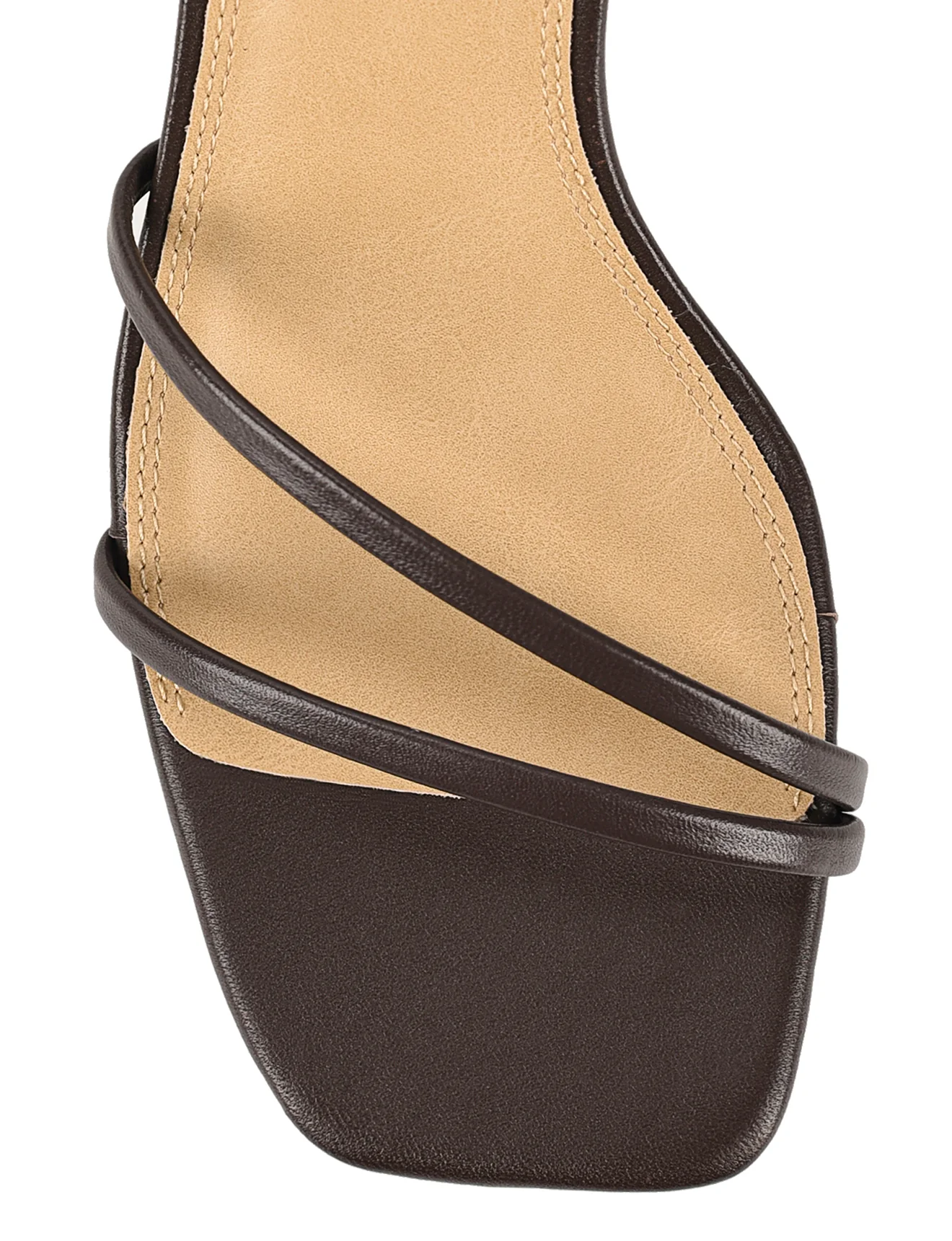Saffron Strappy Heels - Chocolate Brown Leather - Image 4