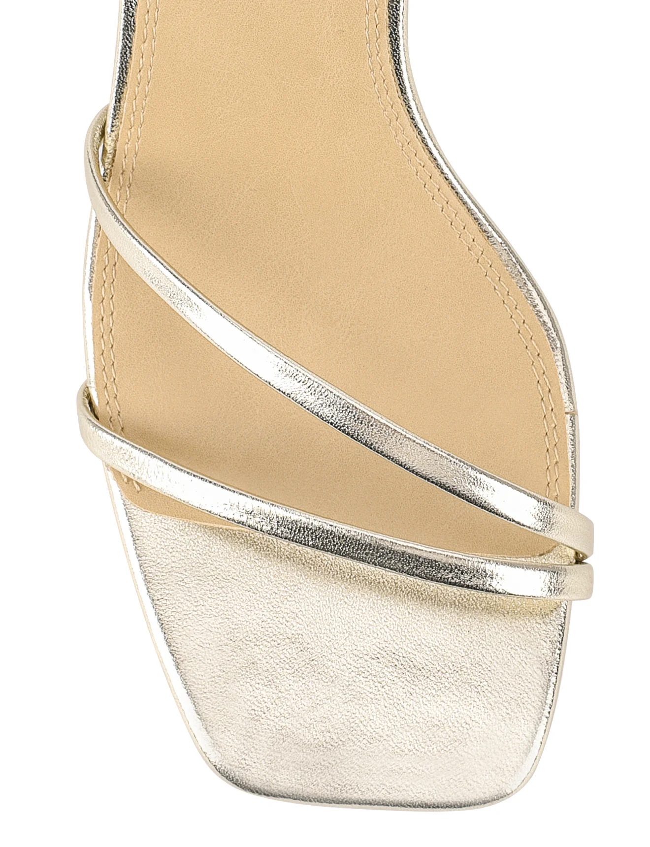 Saffron Strappy Heels - Gold Metallic Leather - Image 4