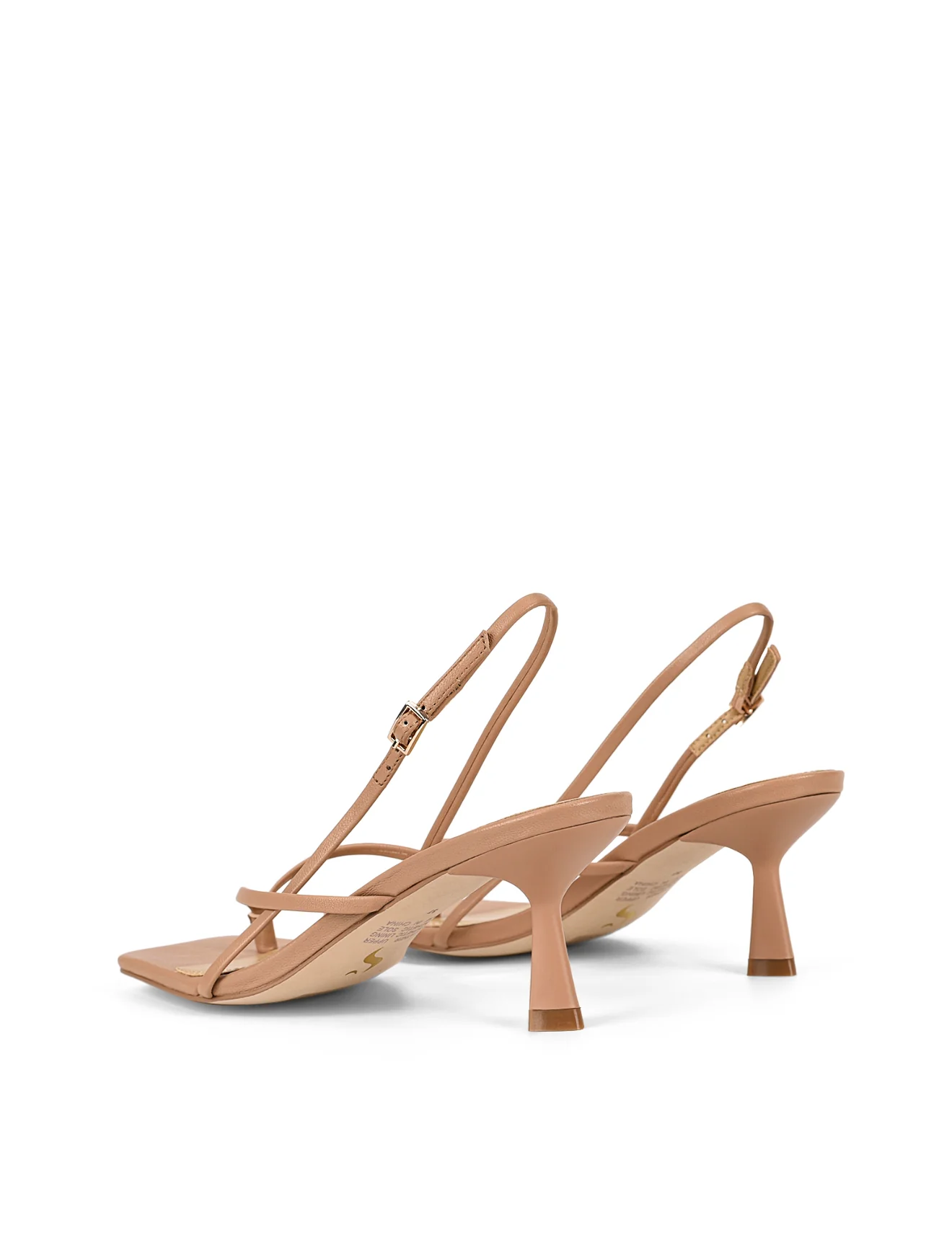 Santorini Strappy Thong Sandal - Almond Tan Leather - Image 6