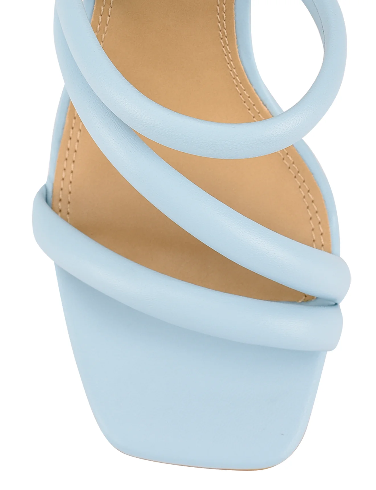 Spence Heeled Sandals - Pale Blue Leather - Image 3