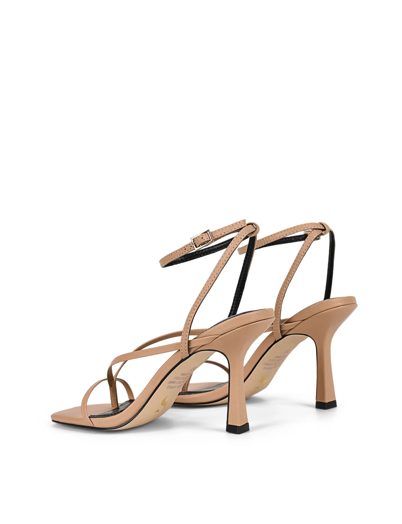 Spice Strappy Sandals - Almond Tan Leather - Image 3