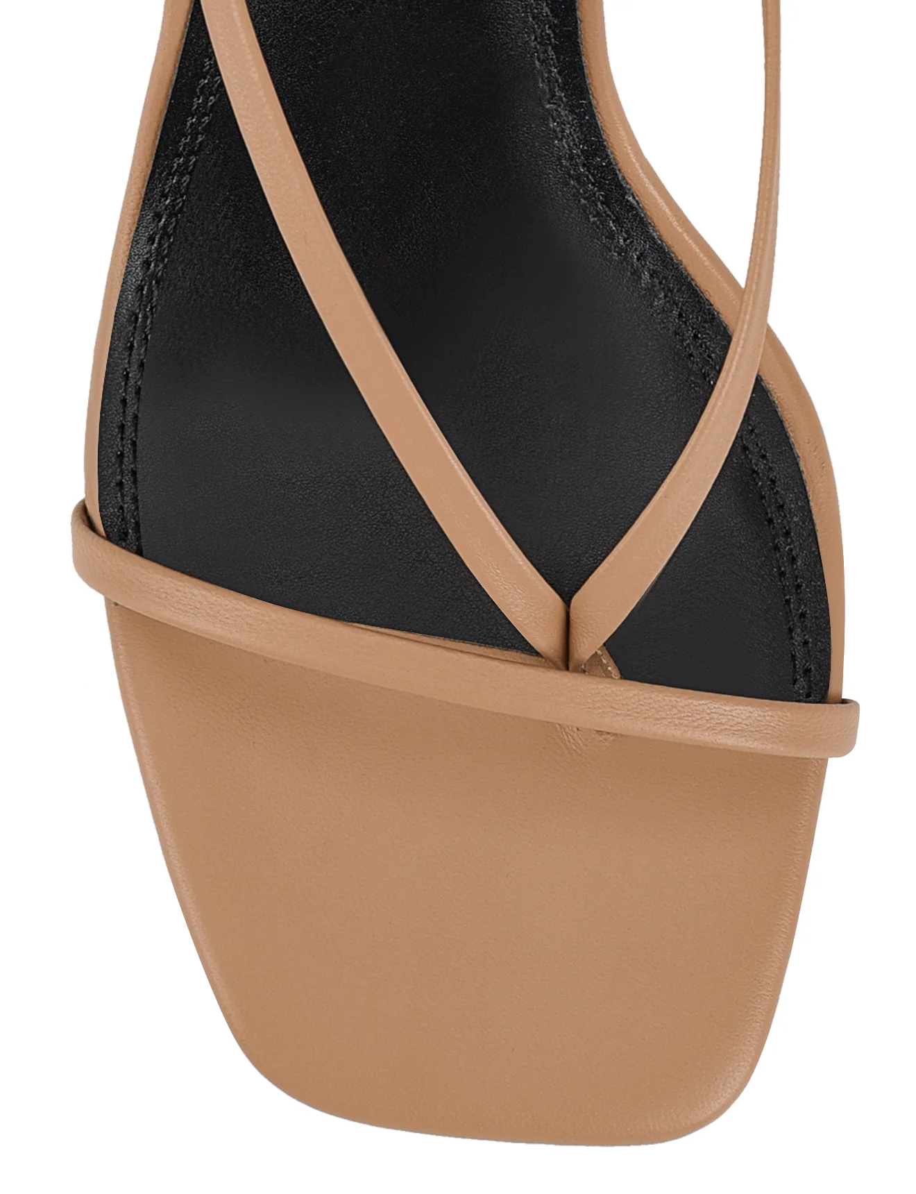 Spice Strappy Sandals - Almond Tan Leather - Image 4