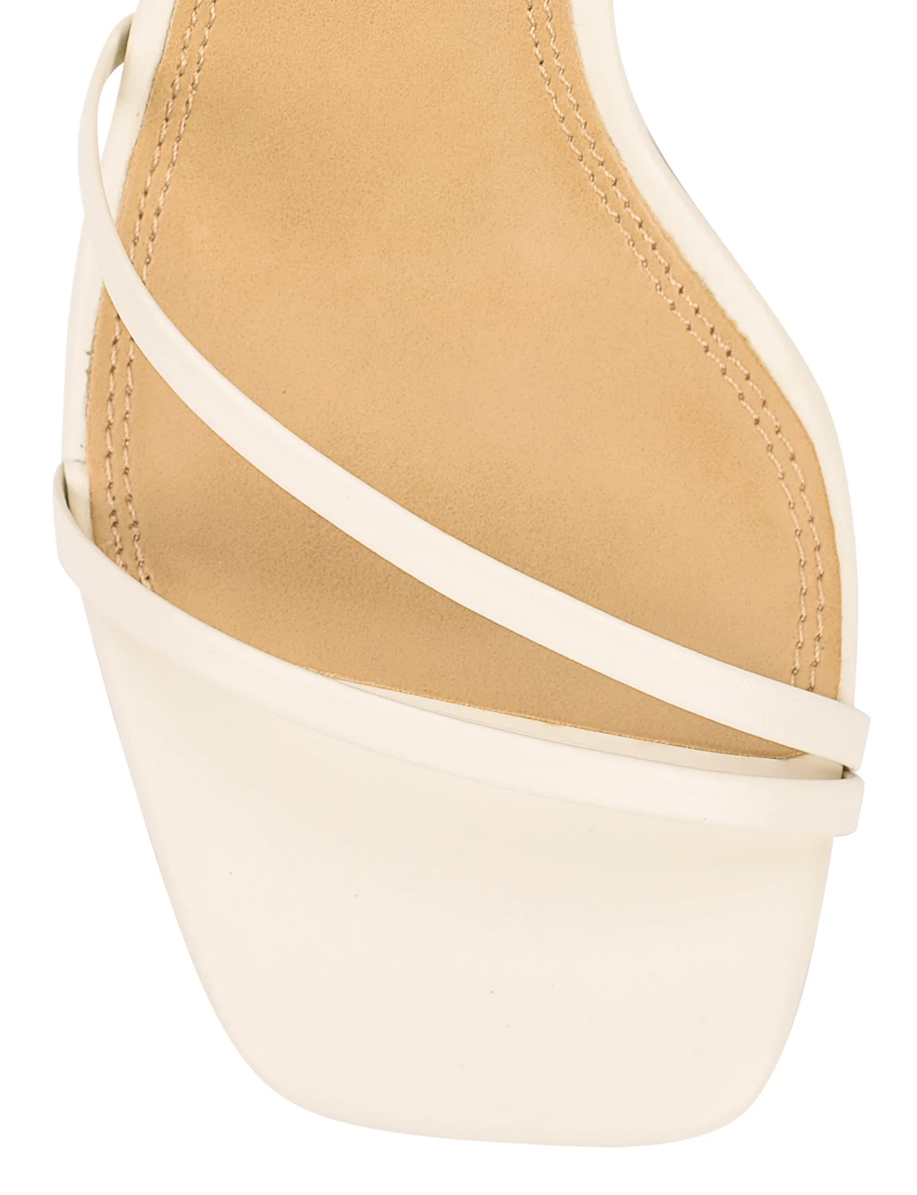 Sprinkle Strappy Heels - Chalk Leather - Image 3