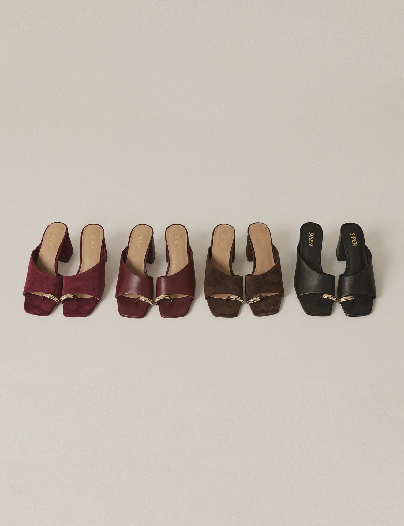 Stanton Block Heel Mules - Chocolate Brown Suede - Image 8