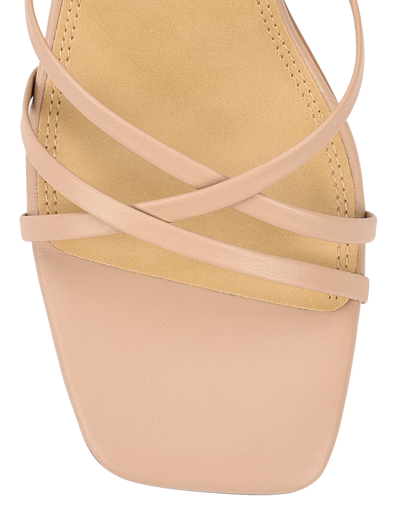 Straus Block Heel Sandals - Seashell Leather - Image 3