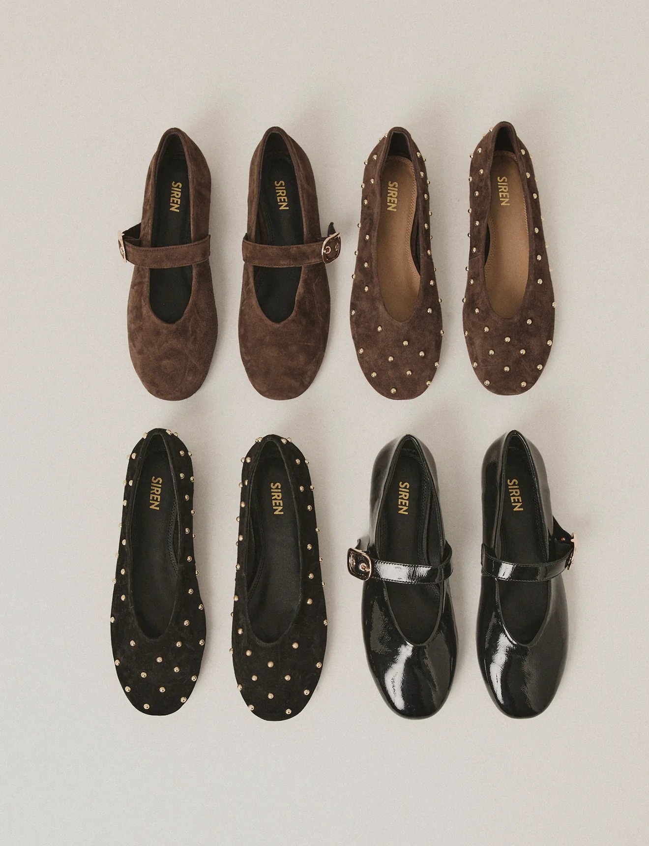 Tahlia Mary Jane Ballet Flats - Black Crinkle Patent Leather - Image 7