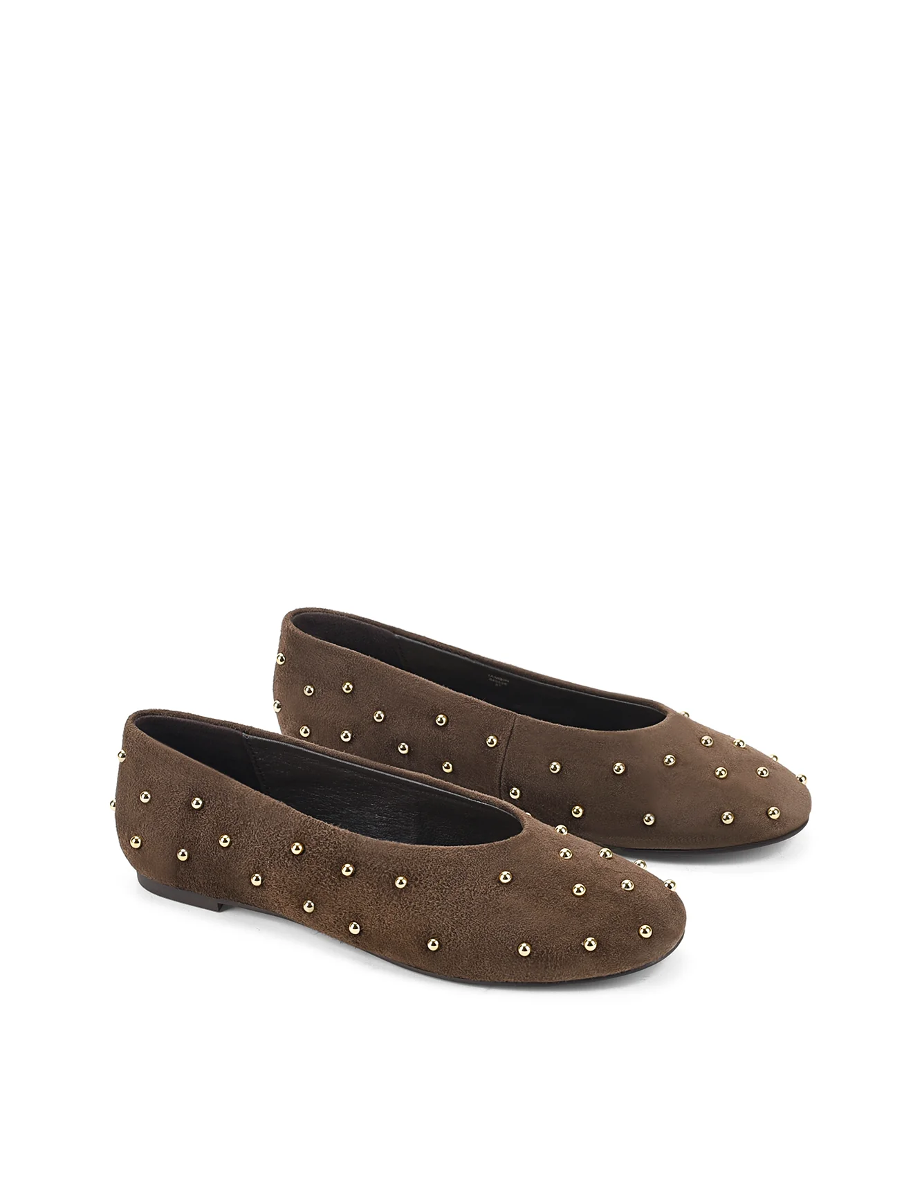 Tamsin Ballet Flats - Chocolate Brown Suede - Image 3