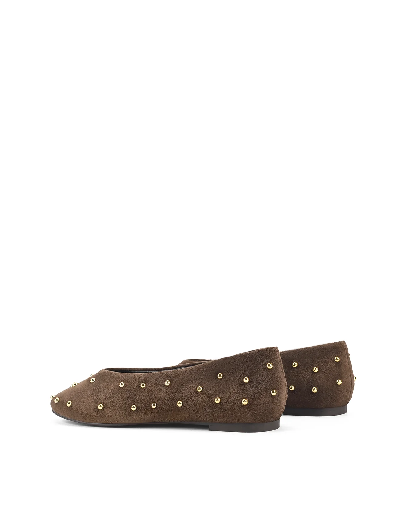 Tamsin Ballet Flats - Chocolate Brown Suede - Image 4