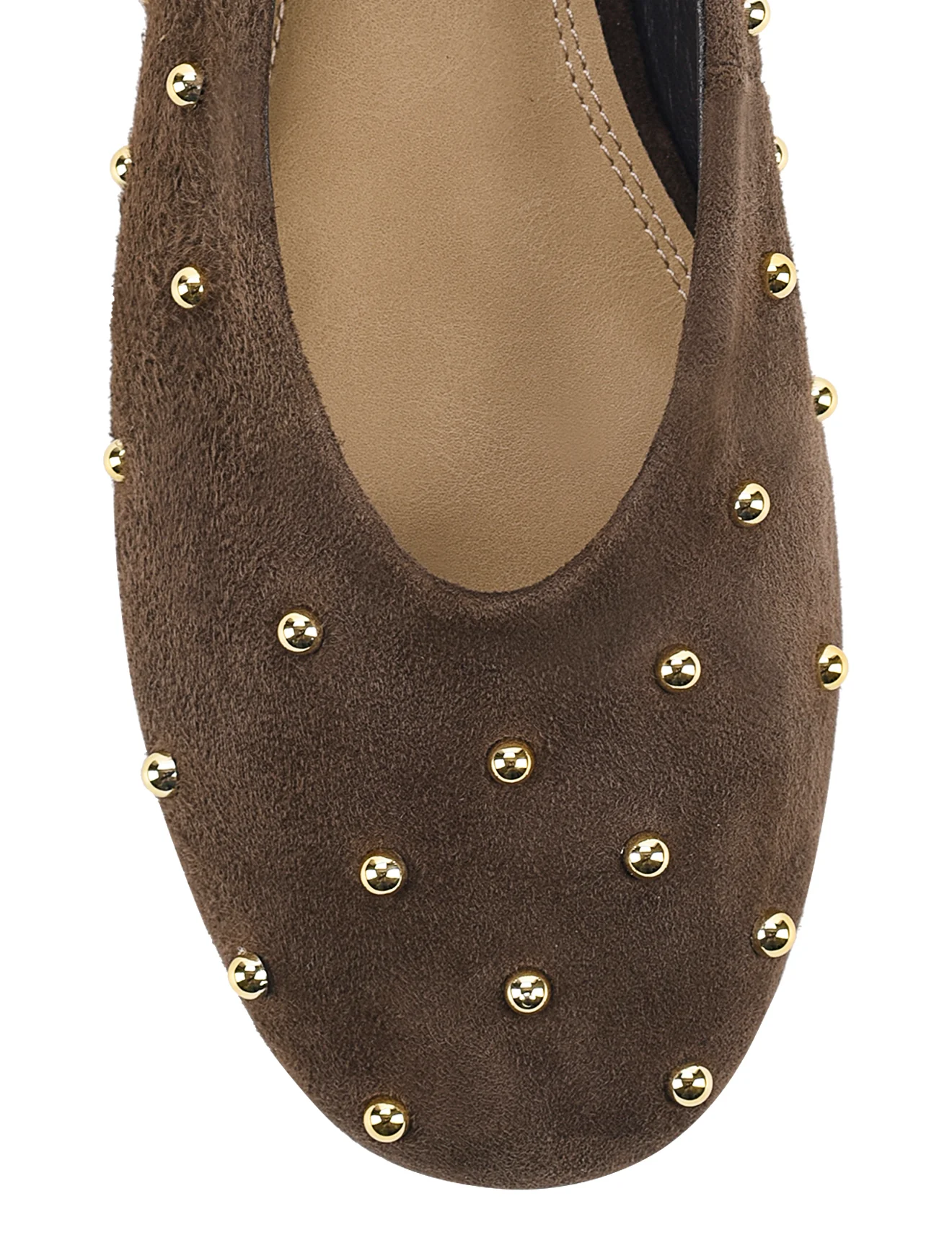 Tamsin Ballet Flats - Chocolate Brown Suede - Image 5