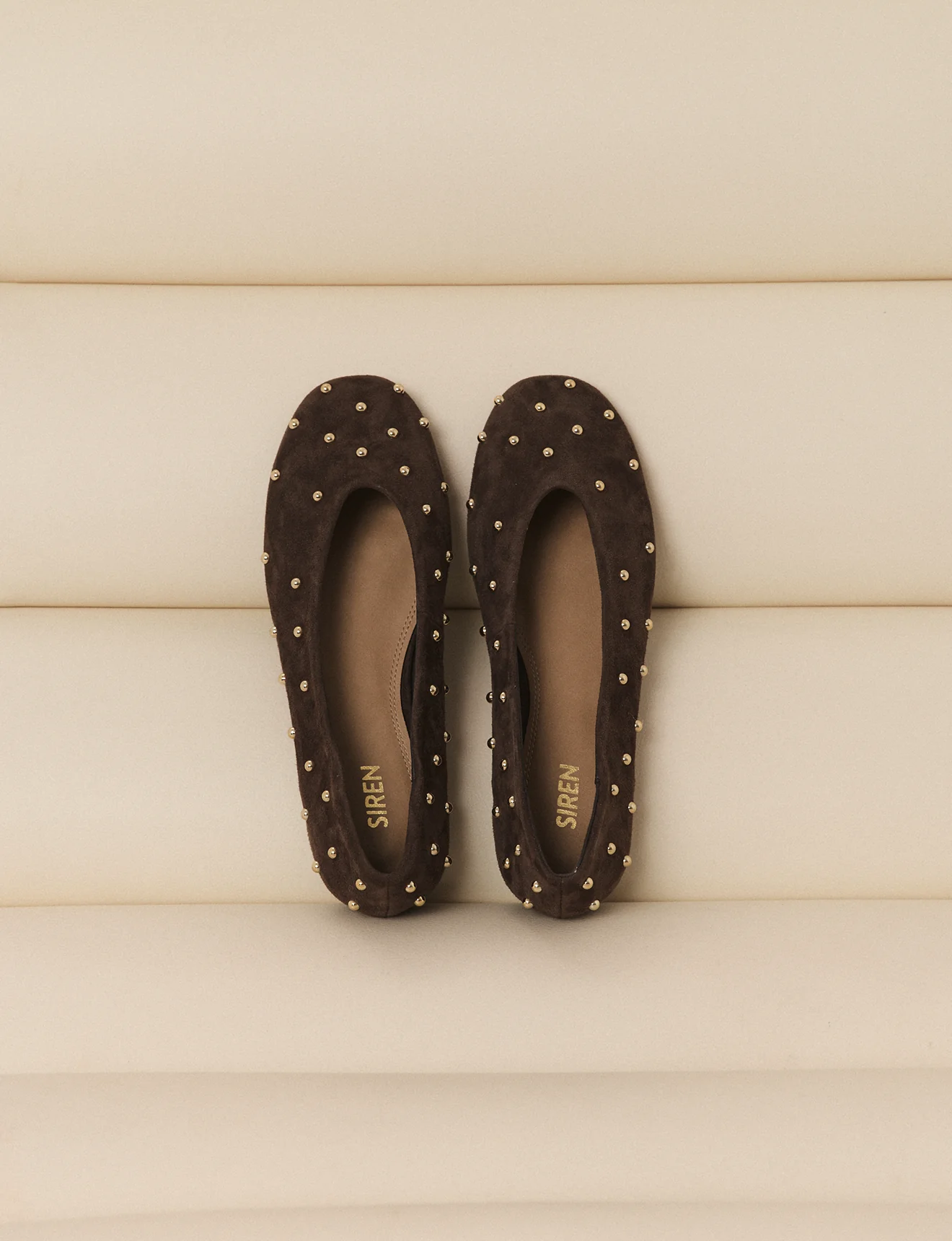 Tamsin Ballet Flats - Chocolate Brown Suede - Image 6