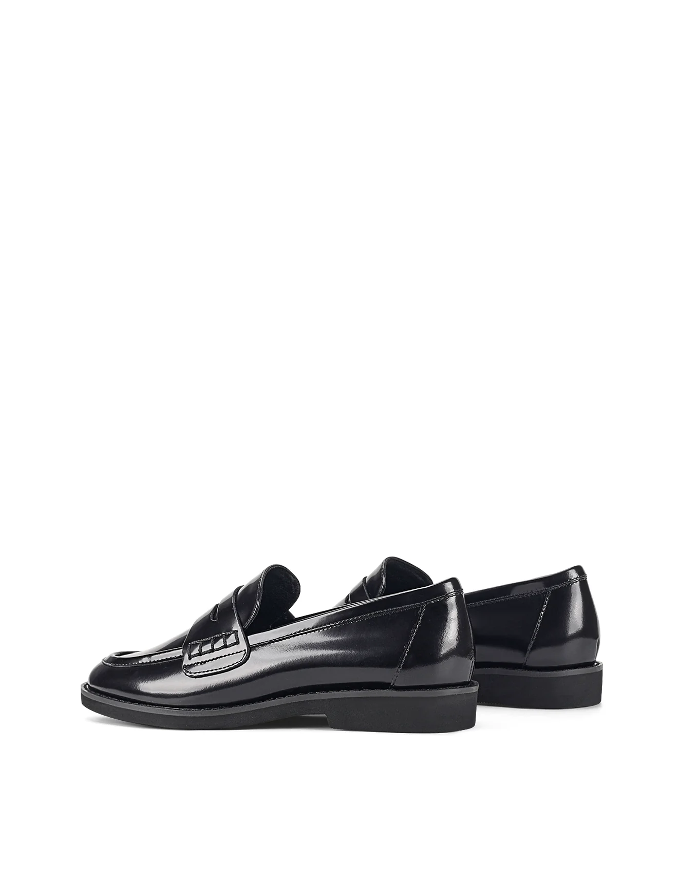 Victoria Loafers - Black Hi-Shine Leather - Image 4