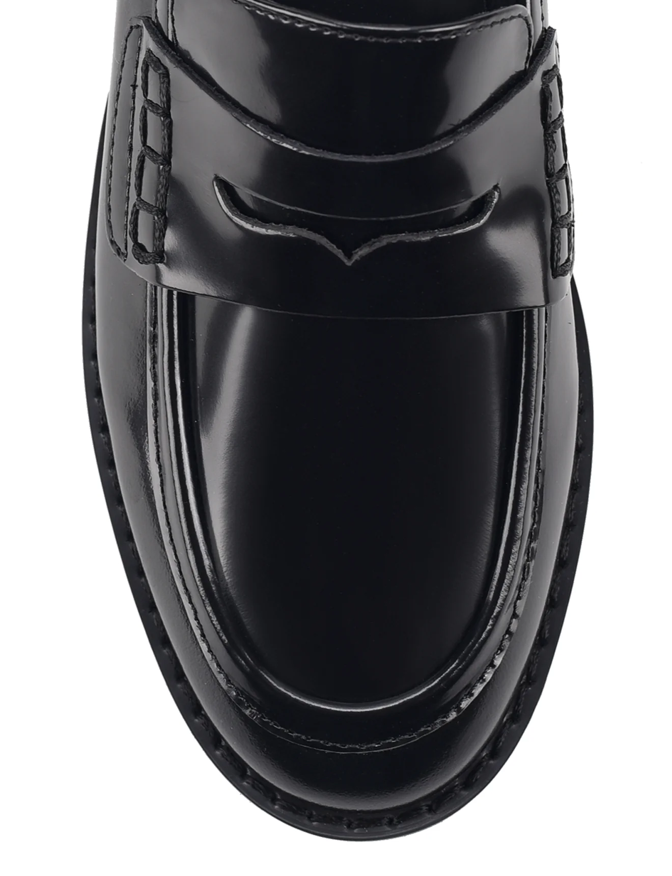 Victoria Loafers - Black Hi-Shine Leather - Image 5