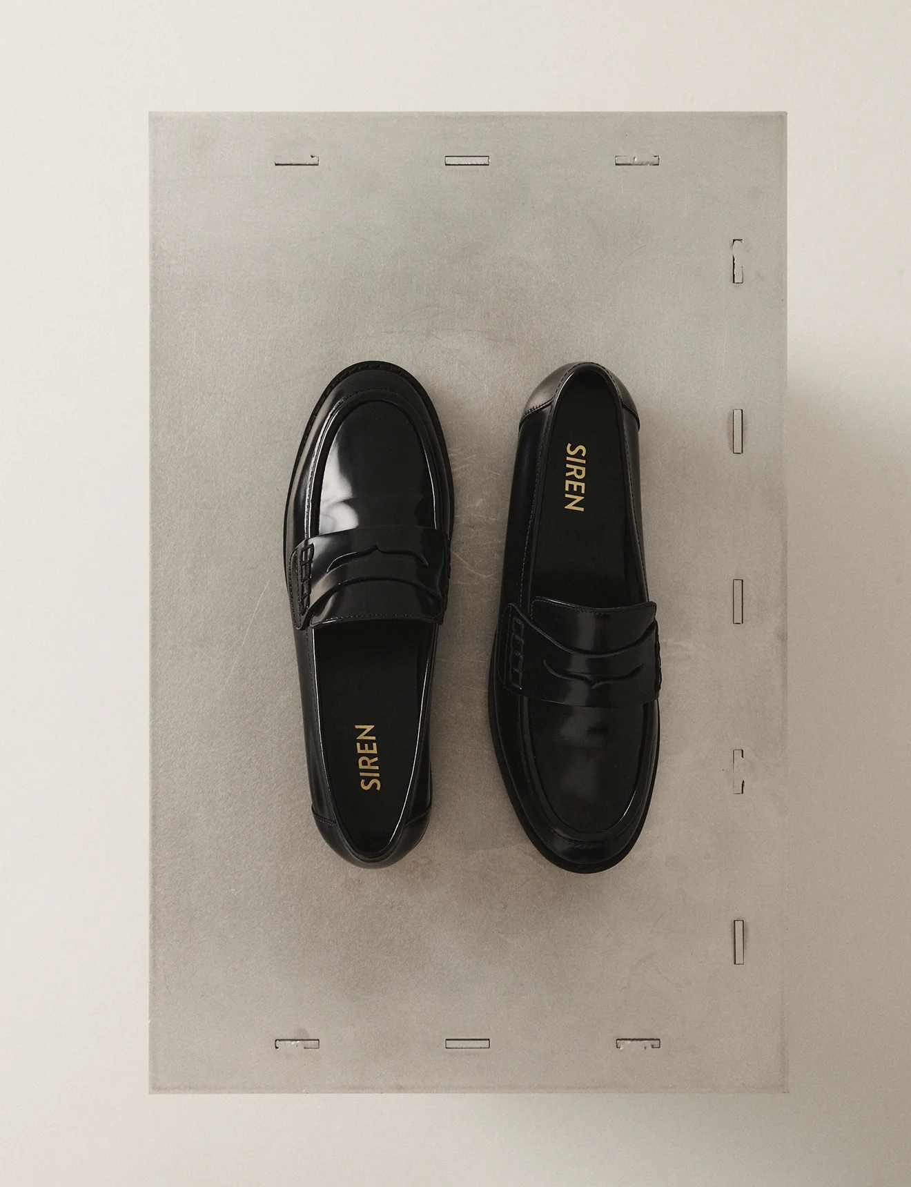 Victoria Loafers - Black Hi-Shine Leather - Image 9