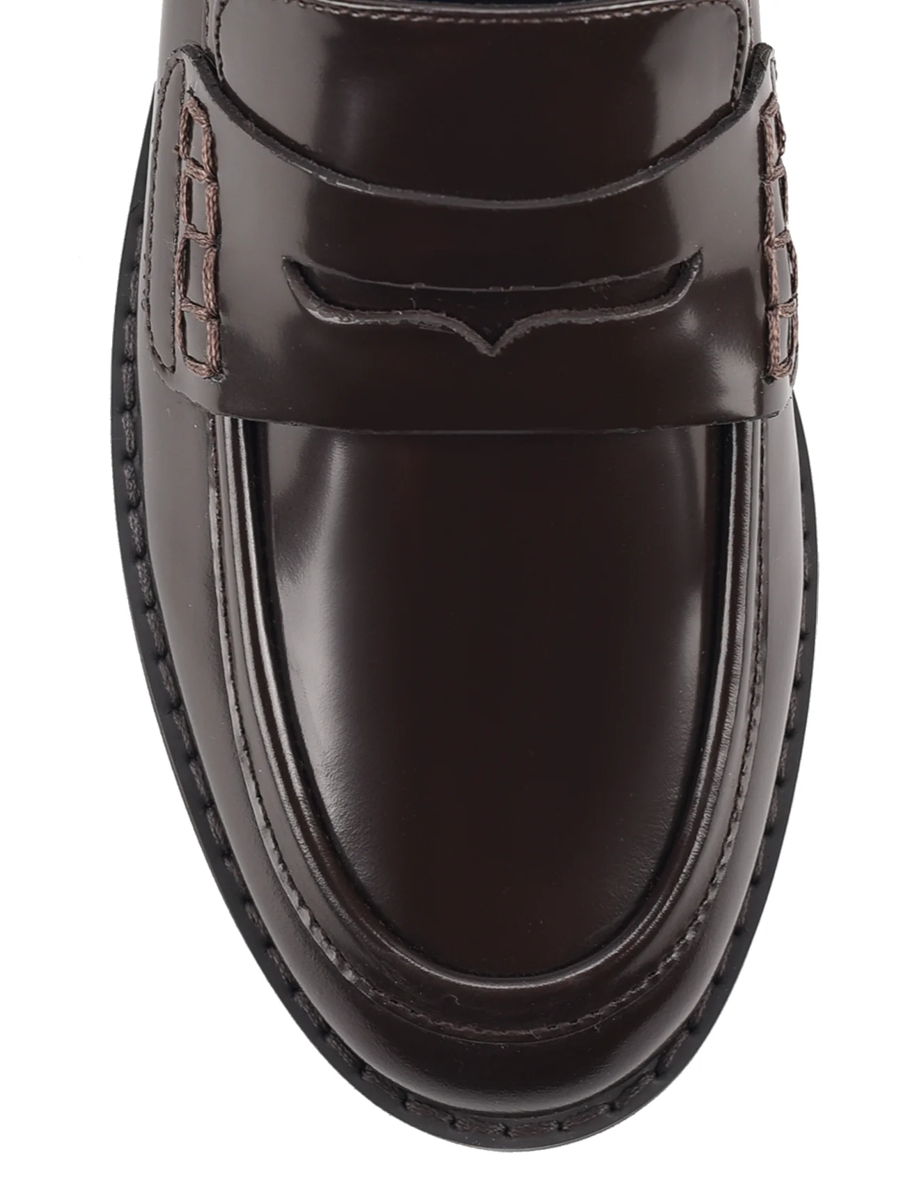 Victoria Loafers - Chocolate Brown Hi-Shine Leather - Image 5