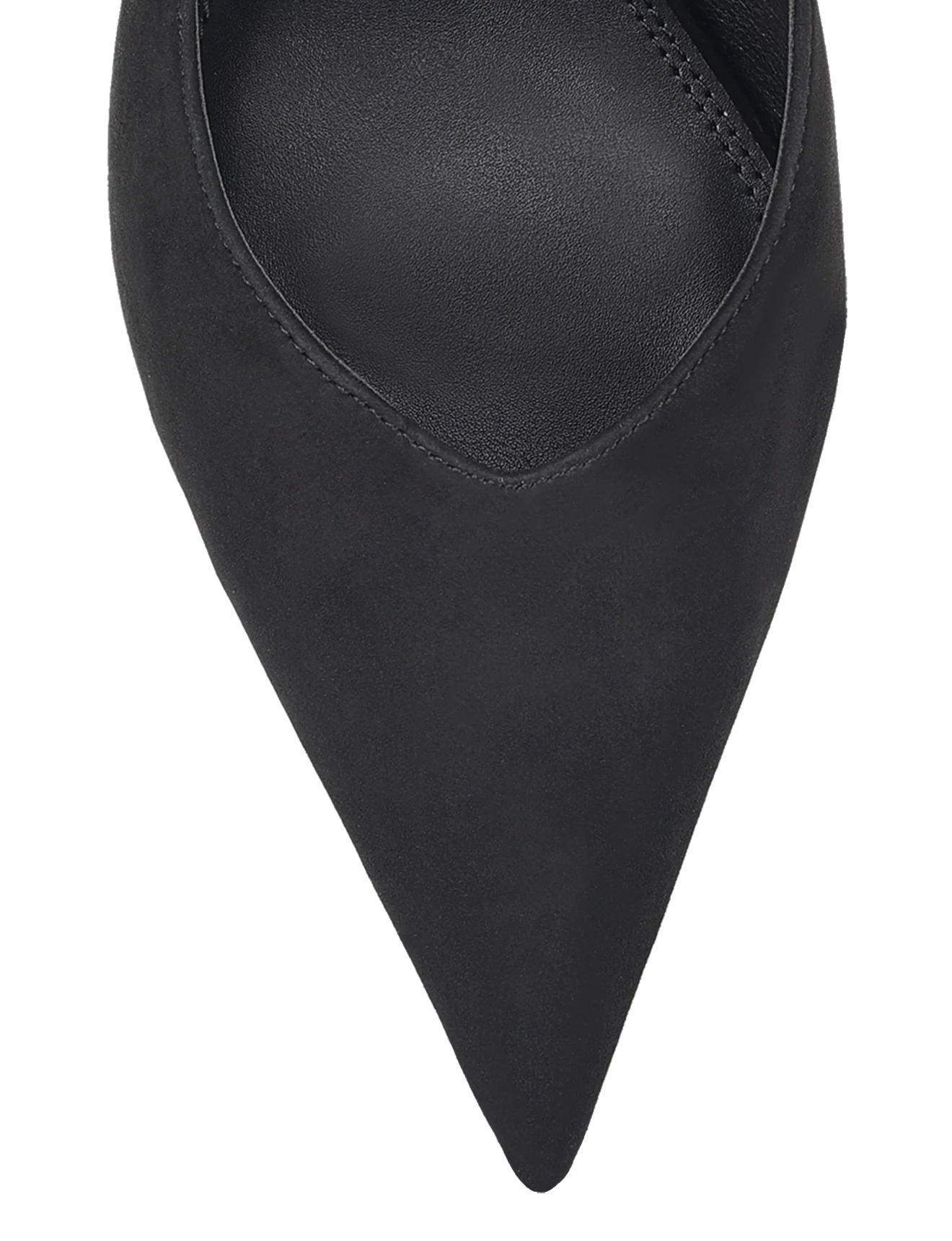 Yankee Slingback Block Heel - Black Suede - Image 6