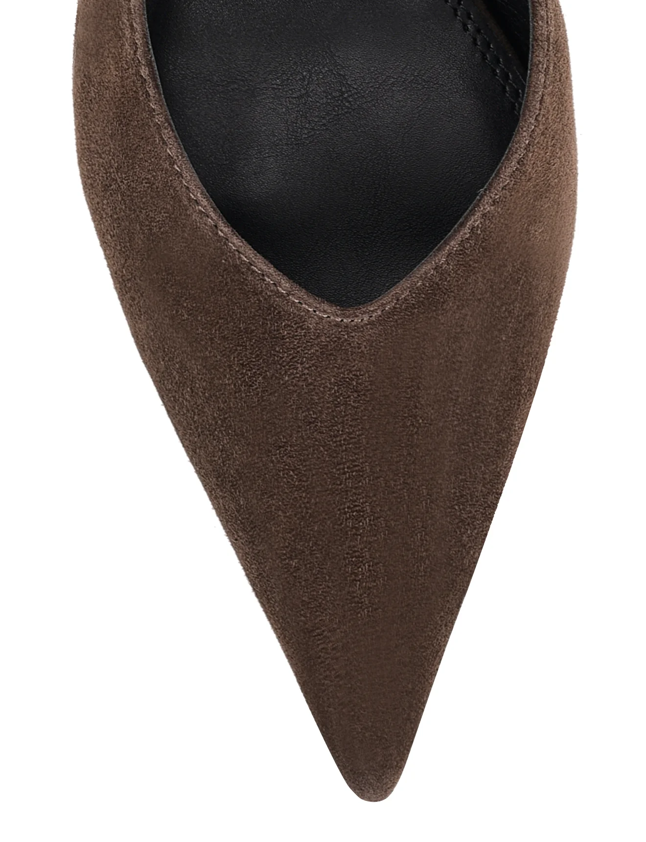 Yankee Slingback Block Heel - Chocolate Brown Suede - Image 5
