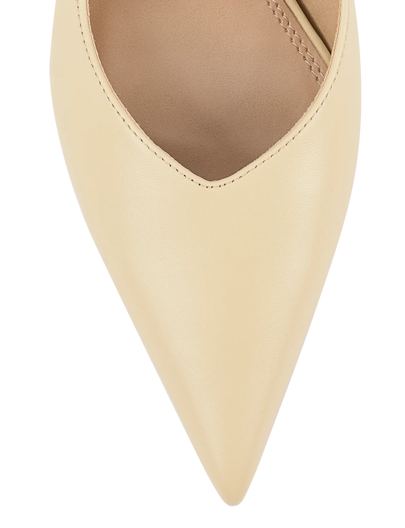 Yankee Slingback Block Heel - Custard Yellow Leather - Image 8