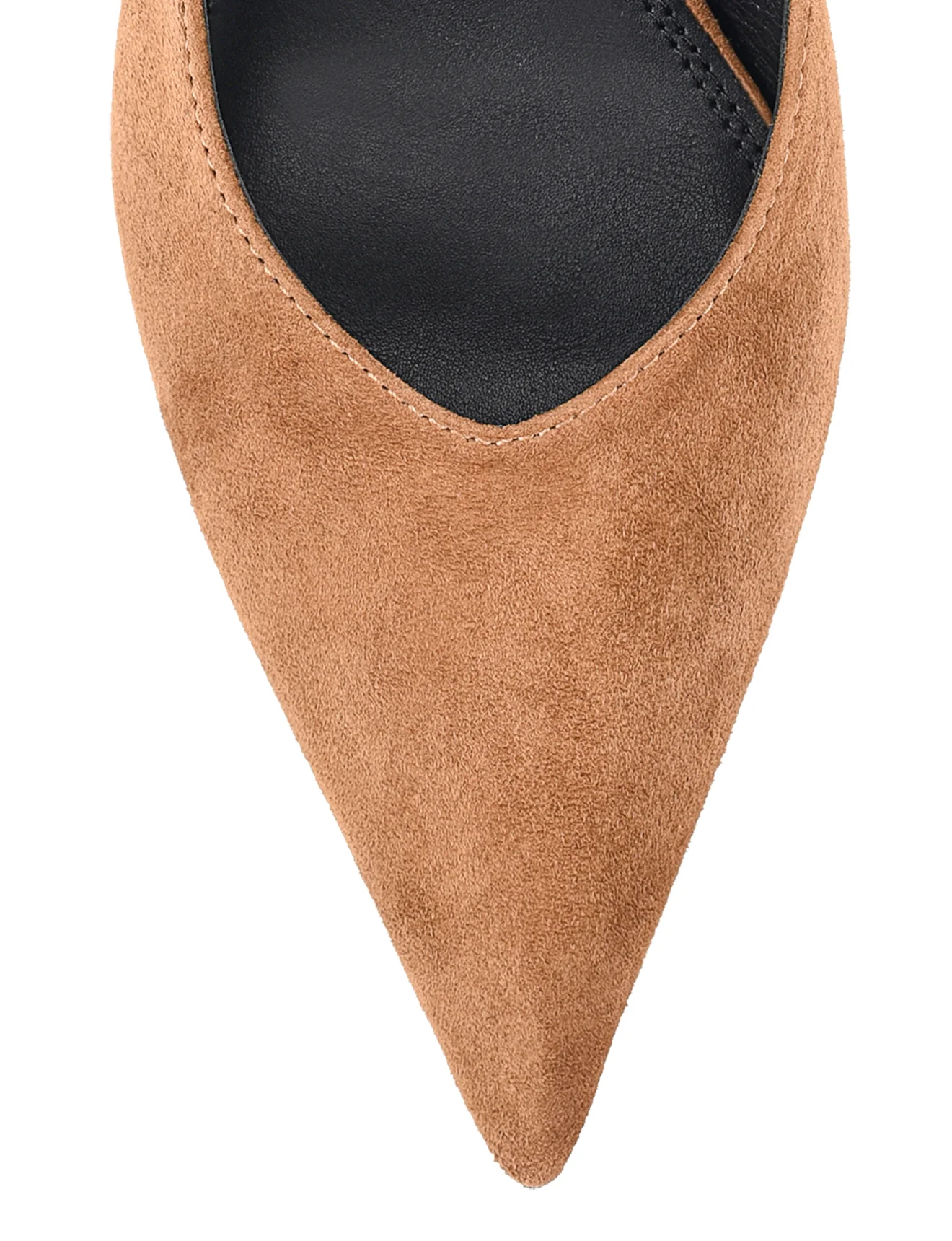 Yankee Slingback Block Heel - Tobacco Brown Suede - Image 5