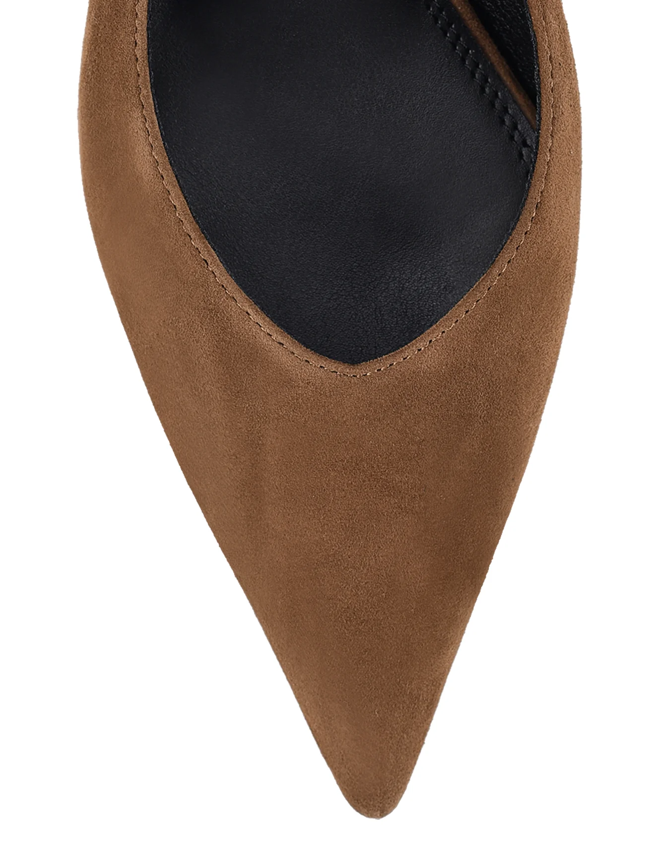 Yankee Slingback Block Heel - Toffee Brown Suede - Image 5