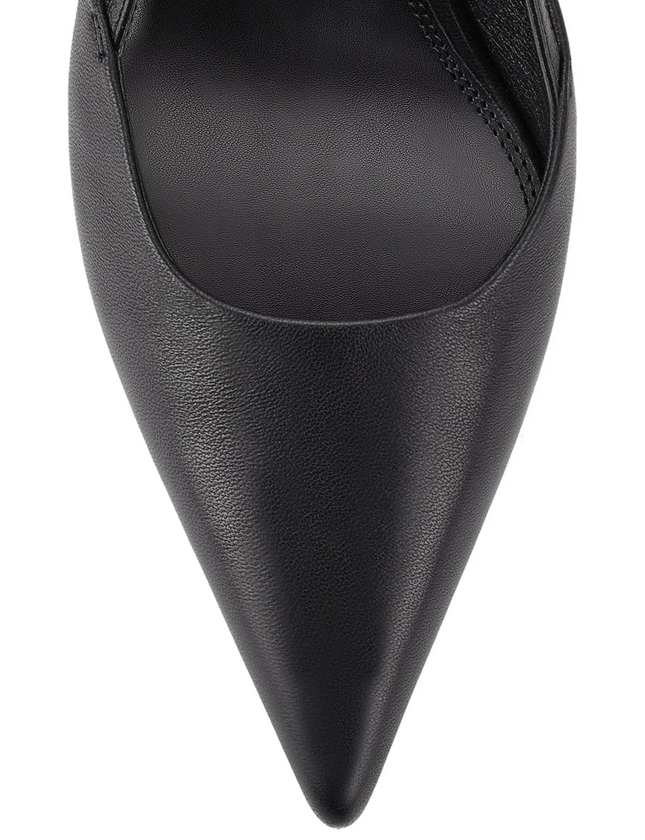 Yasmine Slingback Heels - Black Leather - Image 5