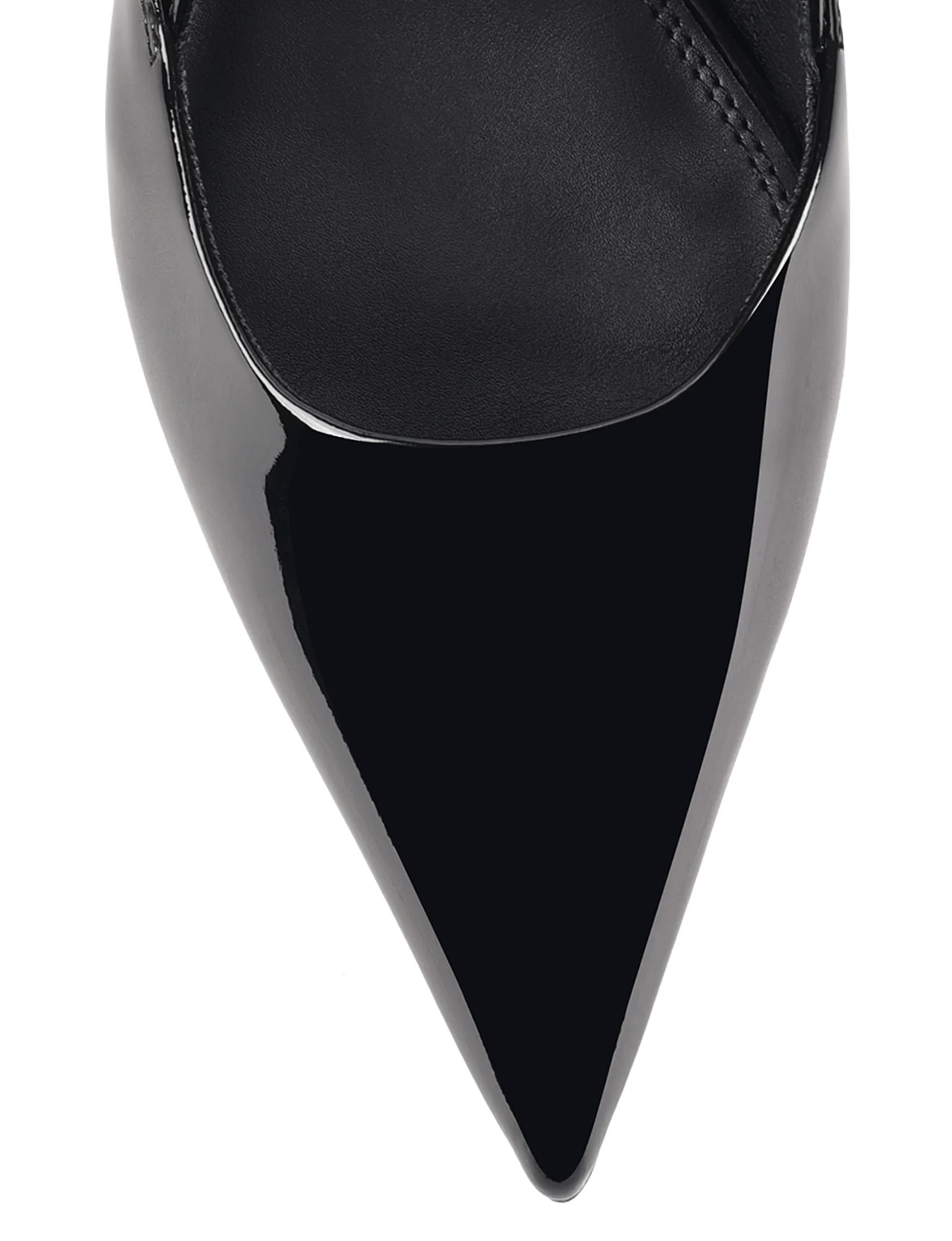Yasmine Slingback Heels - Black Patent Leather - Image 5