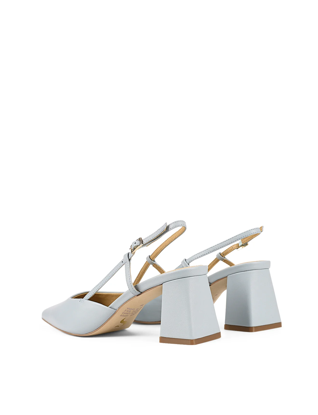 Yasmine Slingback Heels - Soft Blue Leather - Image 7