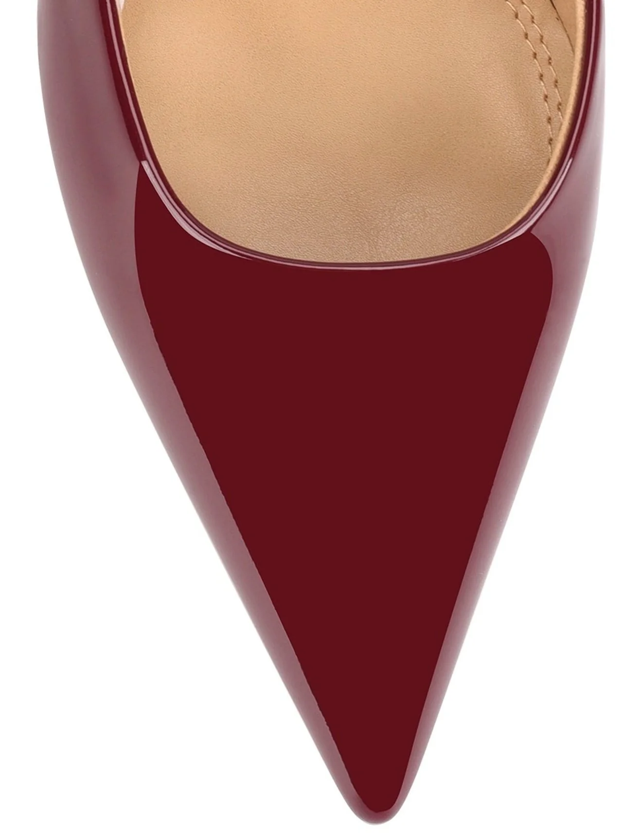 Yasmine Slingback Heels - Wine Patent Leather - Image 6