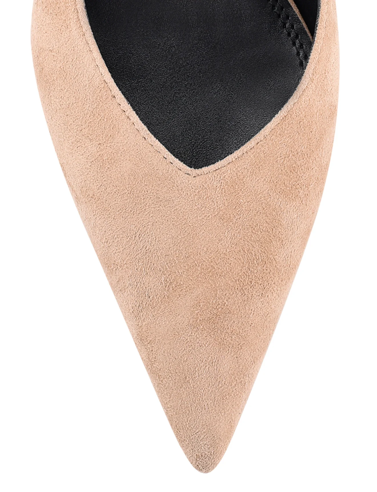Yory Slingback Kitten Heels - Almond Tan Suede - Image 6