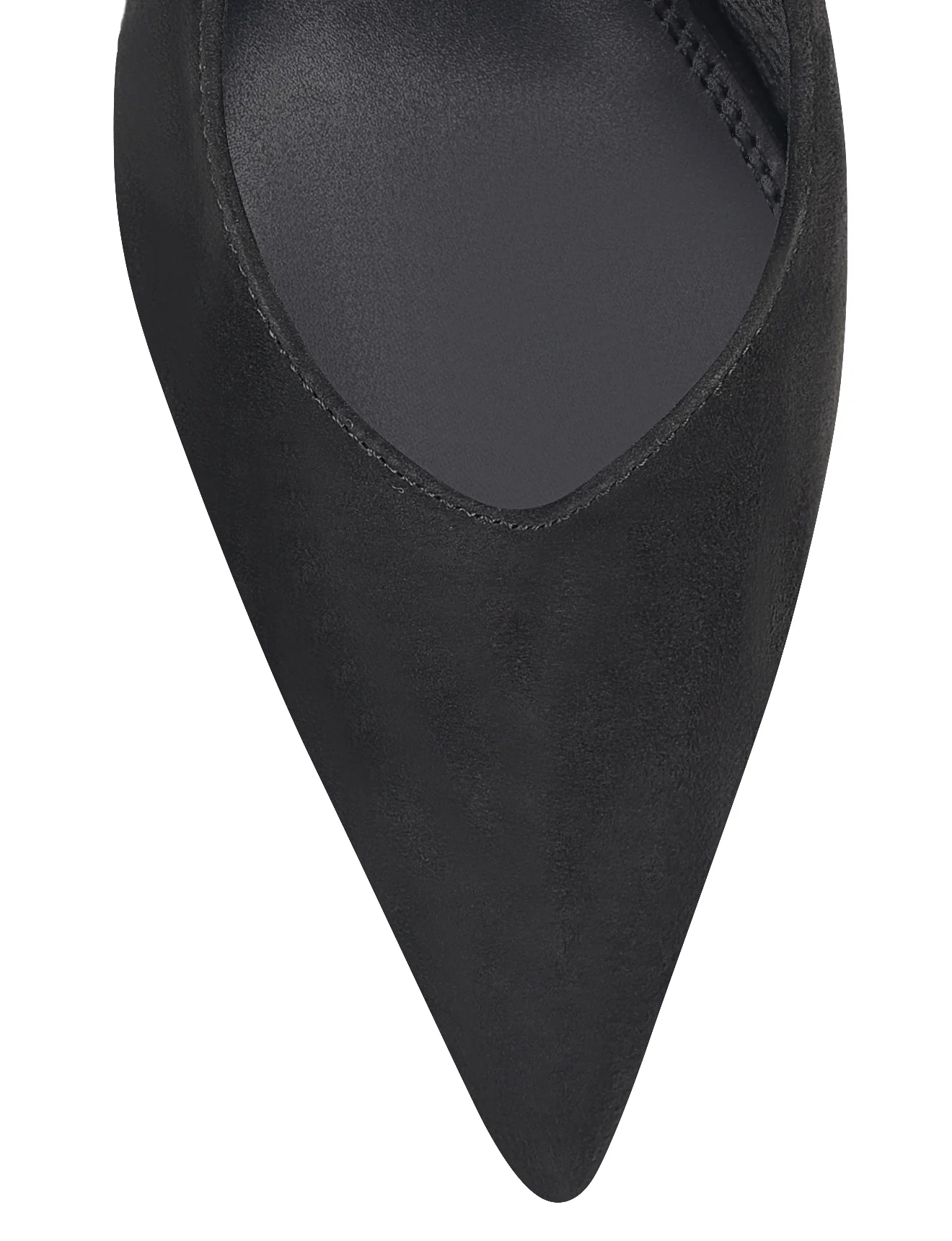Yory Slingback Kitten Heels - Black Suede - Image 4