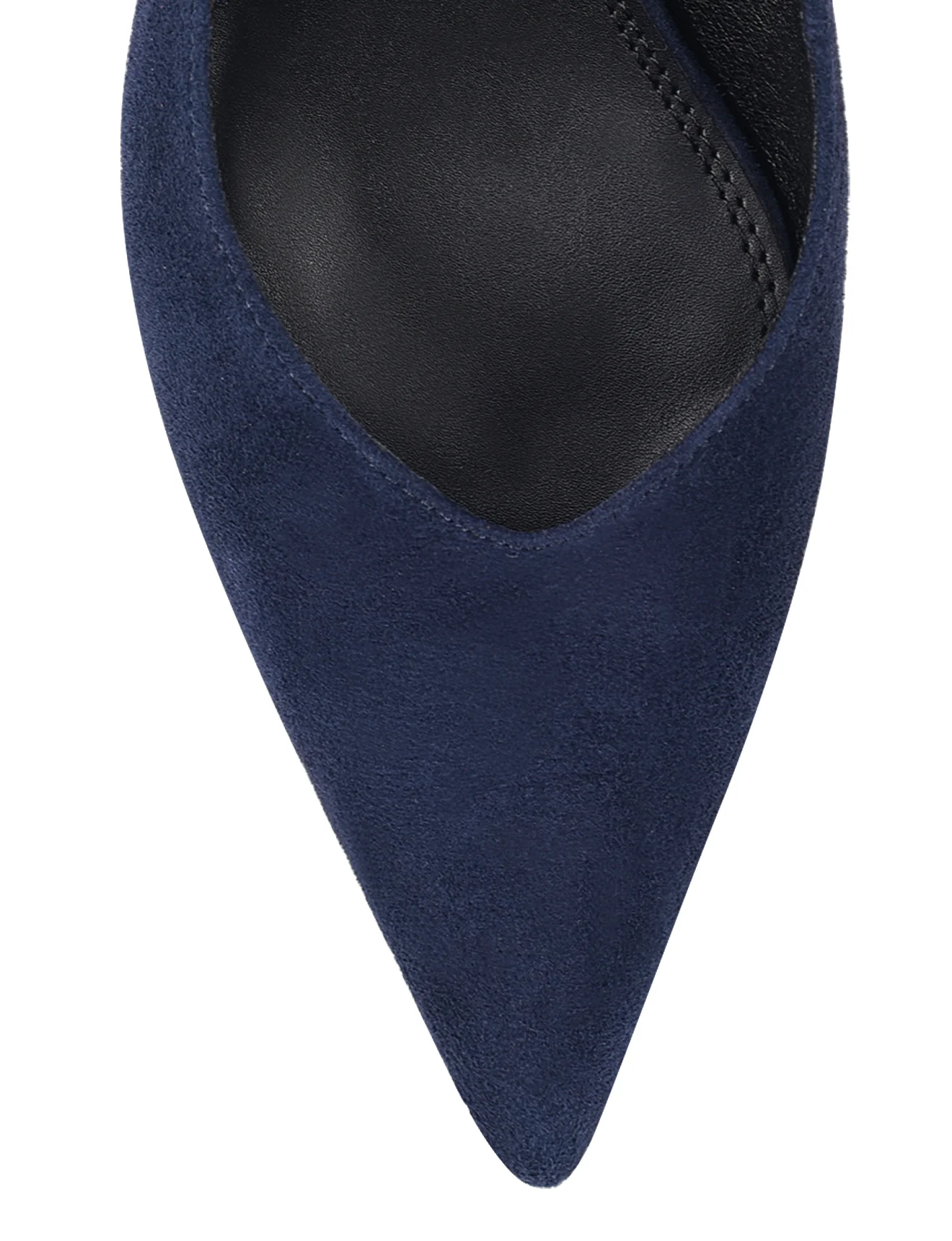Yory Slingback Kitten Heels - Navy Blue Suede - Image 5