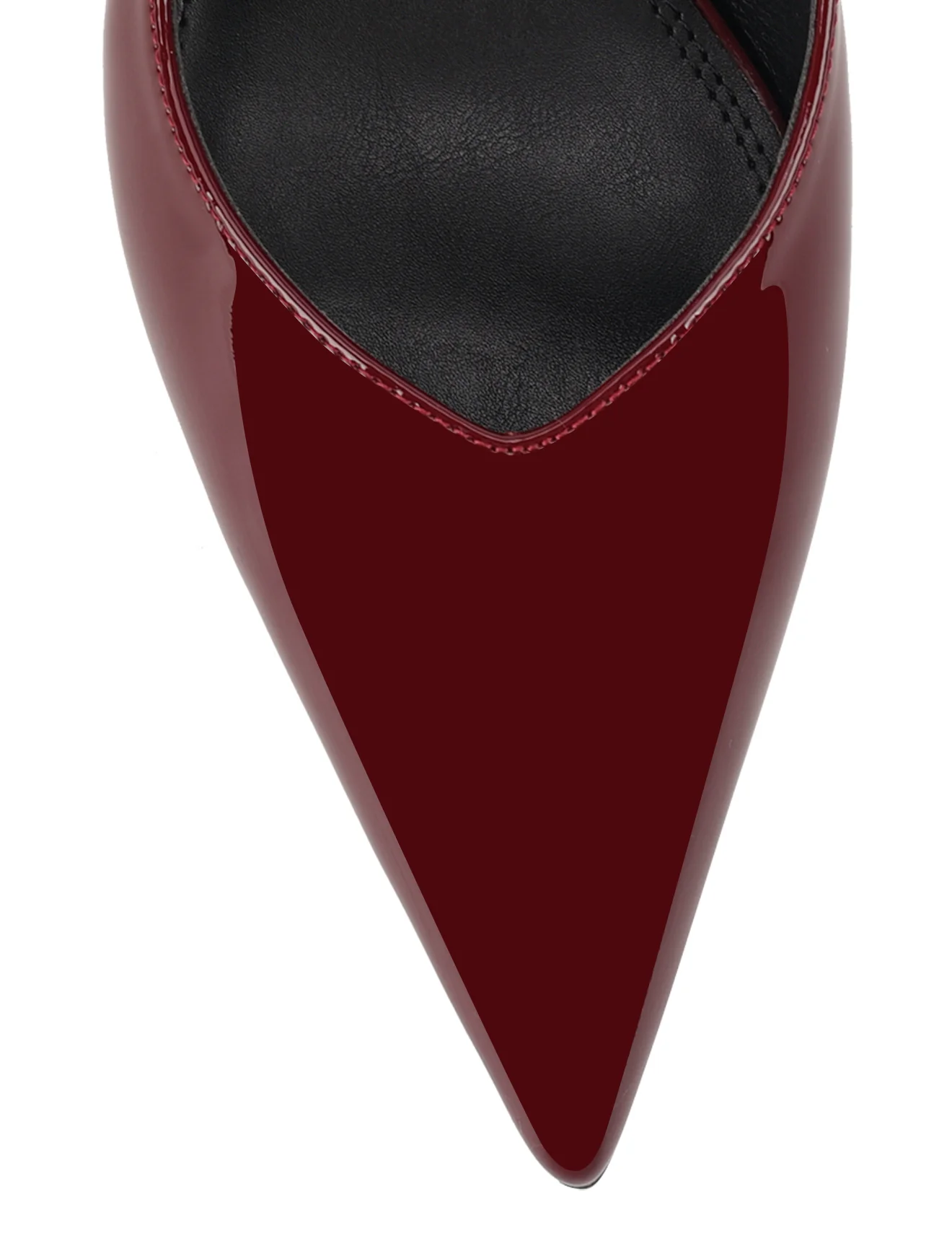 Yory Slingback Kitten Heels - Wine Patent Leather - Image 4